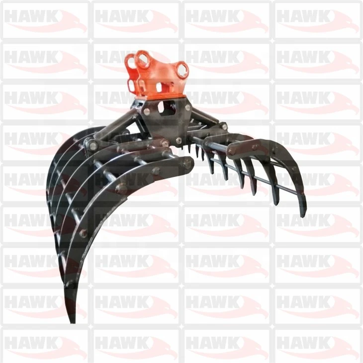 Hawk04 Hydraulic Grass Grapple