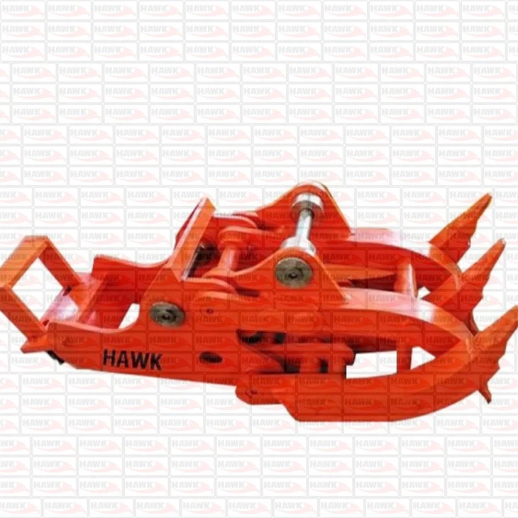 Mini Digger Attached Mechanical Grapple