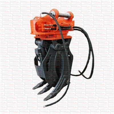 Hidrauliskais rotējošais tērauda satvērējs ekskavatoram